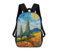 sinyumoney 17 Inch Backpacks Whispers of The Cypress Kids 3D Printed School Bag for Boys Elementary And Middle School Students