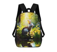 sinyumoney 17 Inch Beautiful Forest School Backpack School Bags for Girls Boys Backpack with Pocket Fashion School Bag Kids Backpack