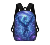 sinyumoney 17 Inch Blue Dragon in Stormy Sky School Backpack School Bags for Girls Boys Backpack with Pocket Fashion School Bag Kids Backpack