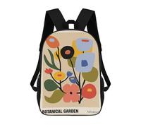 sinyumoney 17 Inch Botanical Garden Missouri Abstract Art Backpack, Children's Backpack, Student School Bag Bookbag Rucksack, 3D Printed for Boys Girls