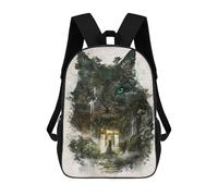 sinyumoney 17 Inch Cat Dreams of Leaving Backpack, Children's Backpack, Student School Bag Bookbag Rucksack, 3D Printed for Boys Girls