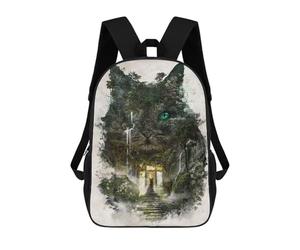 sinyumoney 17 Inch Cat Dreams of Leaving Backpack, Children's Backpack, Student School Bag Bookbag Rucksack, 3D Printed for Boys Girls