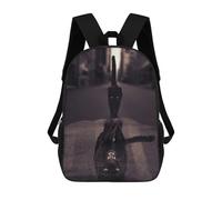 sinyumoney 17 Inch Cat Panther Mindset Casual Daypack Backpacks for Girls Boys High College Knapsack Travel Laptop Rucksack College Bookbag