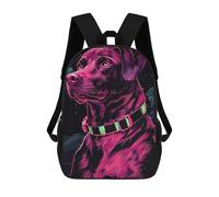 sinyumoney 17 Inch Children's Backpack 3D Beautiful Dog Printed Bags Lightweight School Bags Fashion Fun Knapsack Student Daypack for Children