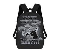 sinyumoney 17 Inch Children's Backpack 3D Light Weight Baby, Ronnie Coleman Gym Motivational Printed Bags Lightweight School Bags Fashion Fun Knapsack Student Daypack for Children