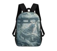sinyumoney 17 Inch Children's Backpack 3D Mystic Kitsune Gateway Printed Bags Lightweight School Bags Fashion Fun Knapsack Student Daypack for Children