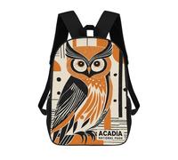 sinyumoney 17 Inch Children's Backpack Acadia National Park School Rucksack 3D Kids School Backpack School Bags Fashion Backpack with Pocket Book Bags