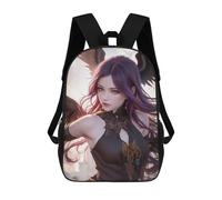 sinyumoney 17 Inch Children's Backpack Beautiful Angel Anime School Rucksack 3D Kids School Backpack School Bags Fashion Backpack with Pocket Book Bags