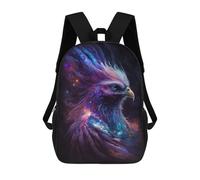 sinyumoney 17 Inch Children's Backpack Cosmic Eagle Art Print-1 School Rucksack 3D Kids School Backpack School Bags Fashion Backpack with Pocket Book Bags