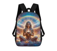 sinyumoney 17 Inch Children's Backpack Goddess Angel School Rucksack 3D Kids School Backpack School Bags Fashion Backpack with Pocket Book Bags