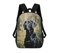 sinyumoney 17 Inch Children's Backpack Great Dane School Rucksack 3D Kids School Backpack School Bags Fashion Backpack with Pocket Book Bags