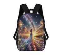 sinyumoney 17 Inch Children's Backpack Magic of The Sky School Rucksack 3D Kids School Backpack School Bags Fashion Backpack with Pocket Book Bags