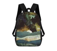 sinyumoney 17 Inch Children's Backpack Storm Clouds School Rucksack 3D Kids School Backpack School Bags Fashion Backpack with Pocket Book Bags