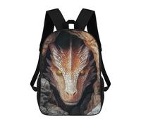 sinyumoney 17 Inch Children's Backpacks Dragons Gaze School Bag 3D Printed Children's School Backpack Fashion Travel Backpacks for Kids School Students