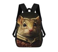 sinyumoney 17 Inch Children's Backpacks Meme Mouse School Bag 3D Printed Children's School Backpack Fashion Travel Backpacks for Kids School Students