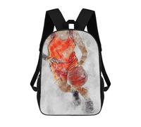 sinyumoney 17 Inch Children's School Backpack Basketball 9 Teen Fashion Backpack Casual Backpack Boy Girl Teen School Bag 3D Printed Backpack