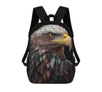 sinyumoney 17 Inch Children's School Backpack Colorful Eagle Teen Fashion Backpack Casual Backpack Boy Girl Teen School Bag 3D Printed Backpack
