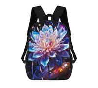 sinyumoney 17 Inch Children's School Backpack Flower Surreal 4 Teen Fashion Backpack Casual Backpack Boy Girl Teen School Bag 3D Printed Backpack