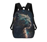 sinyumoney 17 Inch Colour Galaxy Leopard Backpacks Kids School Backpack School Bag 3D Printed for Boys Elementary And Middle School Students