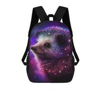 sinyumoney 17 Inch Cosmic Hedgehog Art Print-4 Backpack with Pocket 3D Printed Travel Rucksacks Book Bags Kids School Bag