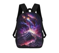 sinyumoney 17 Inch Cosmic Mountain Aurora-1 Backpacks Kids School Backpack School Bag 3D Printed School Bag for Boys Elementary And Middle School Students