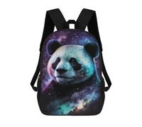 sinyumoney 17 Inch Cosmic Panda Art Print-3 Backpacks Kids School Backpack School Bag 3D Printed for Boys Elementary And Middle School Students