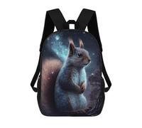 sinyumoney 17 Inch Cosmic Squirrel Art Print-12 Backpack 3D Printed Children's School Backpack for Kids High Capacity Travel Rucksacks Book Bags Kids School Bag Back Pack