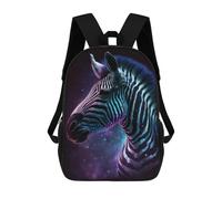 sinyumoney 17 Inch Cosmic Zebra Art Print-10 Backpack 3D Printed Children's School Backpack for Kids High Capacity Travel Rucksacks Book Bags Kids School Bag Back Pack