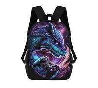 sinyumoney 17 Inch Dragon Gaming Controller Art Print -1 Backpack, Children's Backpack, Student School Bag Bookbag Rucksack, 3D Printed for Boys Girls