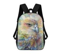 sinyumoney 17 Inch Eagle Spirit Animal Backpack Kids School Backpack 3D Printed Fashion School Bag for Boys Elementary And Middle School Student