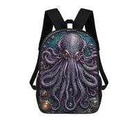 sinyumoney 17 Inch God Legend Cthulhu Casual Daypack Backpacks for Girls Boys High College Knapsack Travel Laptop Rucksack College Bookbag