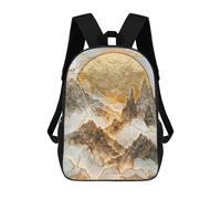 sinyumoney 17 Inch Gold Mountain Sunset Casual Daypack Backpacks for Girls Boys High College Knapsack Travel Laptop Rucksack College Bookbag