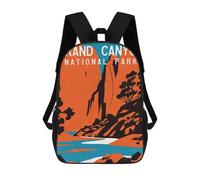 sinyumoney 17 Inch Grand Canyon Poster Backpack 3D Printed Children's School Backpack for Kids High Capacity Travel Rucksacks Book Bags Kids School Bag Back Pack