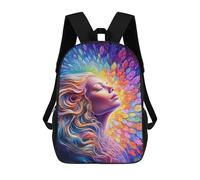 sinyumoney 17 Inch Harvest Peace School Backpack School Bags for Girls Boys Backpack with Pocket Fashion School Bag Kids Backpack