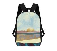 sinyumoney 17 Inch Hazy Afternoon Backpacks Kids School Backpack School Bag 3D Printed School Bag for Boys Elementary And Middle School Students