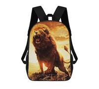 sinyumoney 17 Inch Kings Instructions Backpack with Pocket 3D Printed Travel Rucksacks Book Bags Kids School Bag