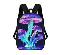 sinyumoney 17 Inch Lamp Mushroom Backpack, Children's Backpack, Student School Bag Bookbag Rucksack, 3D Printed for Boys Girls