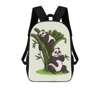 sinyumoney 17 Inch Lazy Pandas Backpacks Kids School Backpack School Bag 3D Printed for Boys Elementary And Middle School Students