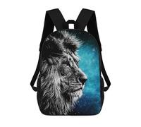 sinyumoney 17 Inch Lion King Backpacks Kids School Backpack School Bag 3D Printed School Bag for Boys Elementary And Middle School Students