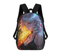 sinyumoney 17 Inch Luminous Elegance Backpack 3D Printed Children's School Backpack for Kids High Capacity Travel Rucksacks Book Bags Kids School Bag Back Pack