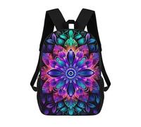 sinyumoney 17 Inch Mandala No.3 Backpacks Kids School Backpack School Bag 3D Printed School Bag for Boys Elementary And Middle School Students