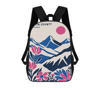 sinyumoney 17 Inch Marin Country California Backpack, Children's Backpack, Student School Bag Bookbag Rucksack, 3D Printed for Boys Girls