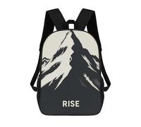 sinyumoney 17 Inch Mountain Climber Rise Backpacks Kids School Backpack School Bag 3D Printed for Boys Elementary And Middle School Students