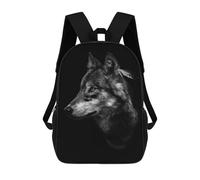 sinyumoney 17 Inch Native AMERICAN WOLF Art Backpack, Children's Backpack, Student School Bag Bookbag Rucksack, 3D Printed for Boys Girls