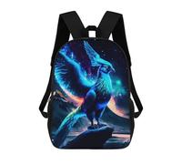 sinyumoney 17 Inch Phoenix Backpack, Children's Backpack, Student School Bag Bookbag Rucksack, 3D Printed for Boys Girls