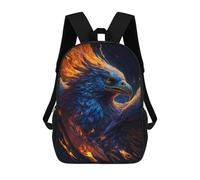 sinyumoney 17 Inch Phoenix Rising Firebird Artwork Backpack, Children's Backpack, Student School Bag Bookbag Rucksack, 3D Printed for Boys Girls