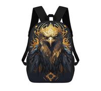 sinyumoney 17 Inch Ritual Hawk Backpacks Kids School Backpack School Bag 3D Printed School Bag for Boys Elementary And Middle School Students