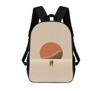 sinyumoney 17 Inch Romantic Valentine Poster Backpacks Kids School Backpack School Bag 3D Printed for Boys Elementary And Middle School Students