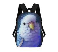 sinyumoney 17 Inch School Backpack,3D Printed Blue Birds Children Backpacks,Kids Kindergarten Cute Travel Bags Casual Daypack for Boys School Students