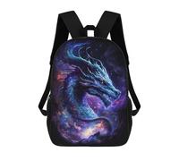sinyumoney 17 Inch School Backpack,3D Printed Cosmic Dragon Art Print-11 Children Backpacks,Kids Kindergarten Cute Travel Bags Casual Daypack for Boys School Students